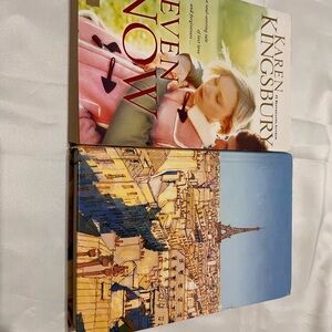 2books bundle left bank by Kate Muir and Even now by kingsbury